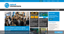 Desktop Screenshot of opticalconnectionsnews.com