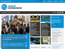 Tablet Screenshot of opticalconnectionsnews.com
